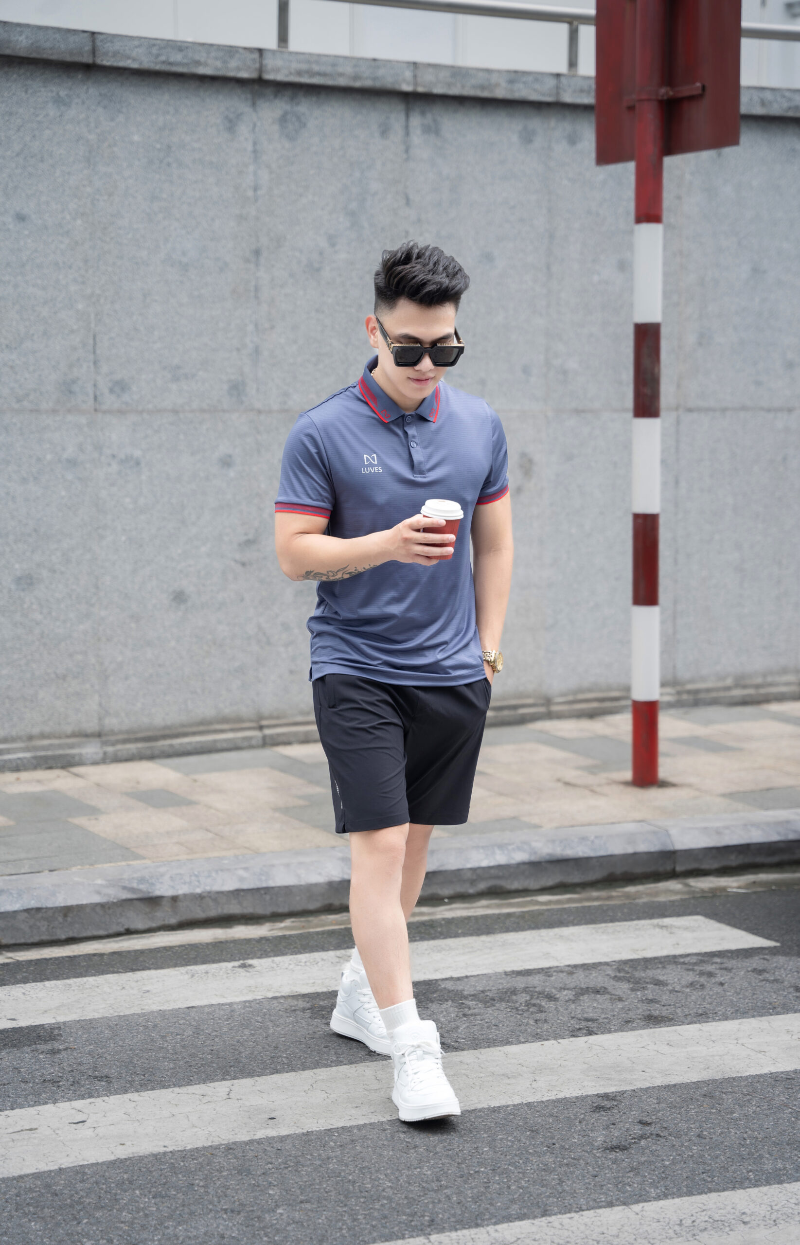 Quần Short Gió Nam Thể Thao Luves- LVWPHM0005
